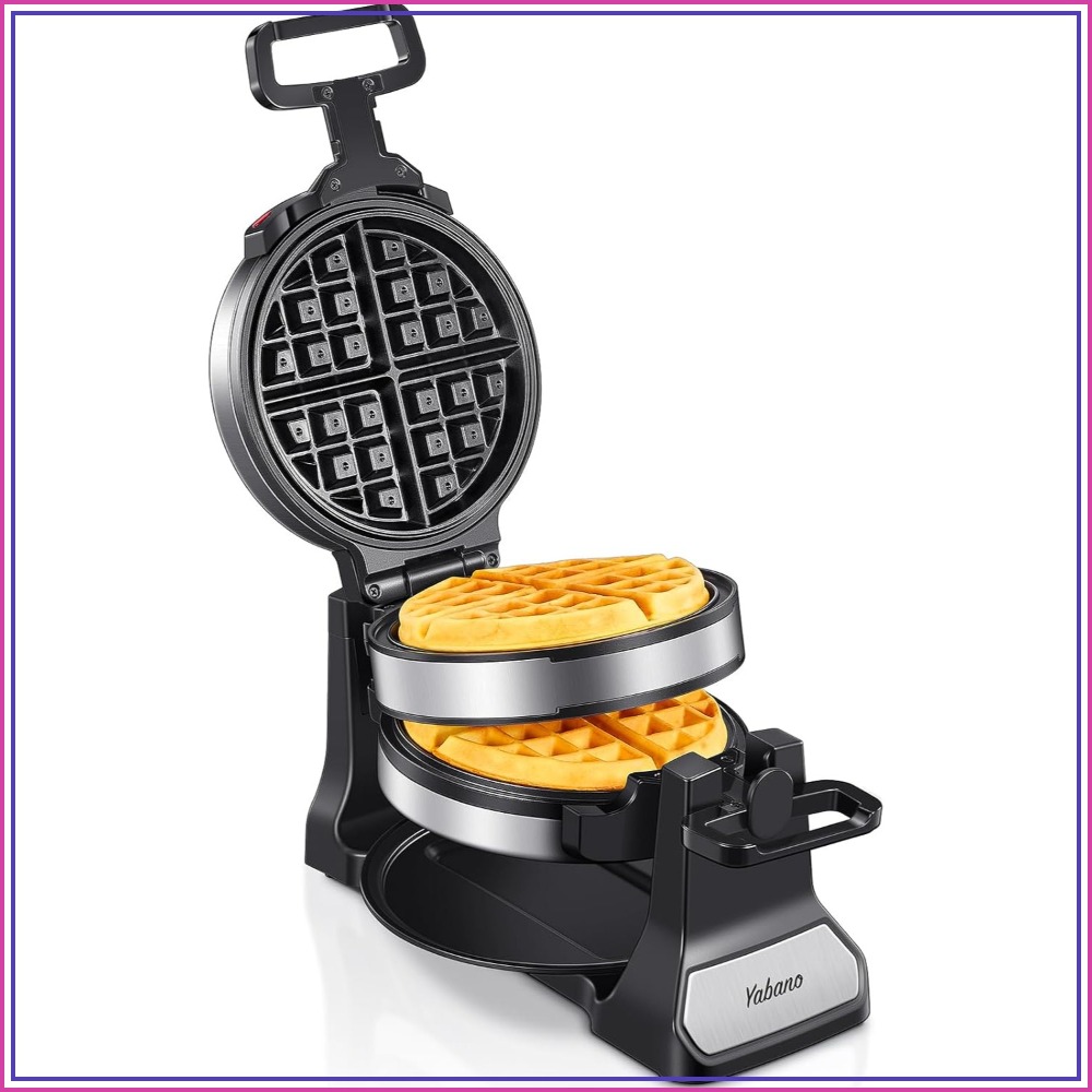 Waffle Iron Belgian - Classic Rotating Belgian Waffle Maker with