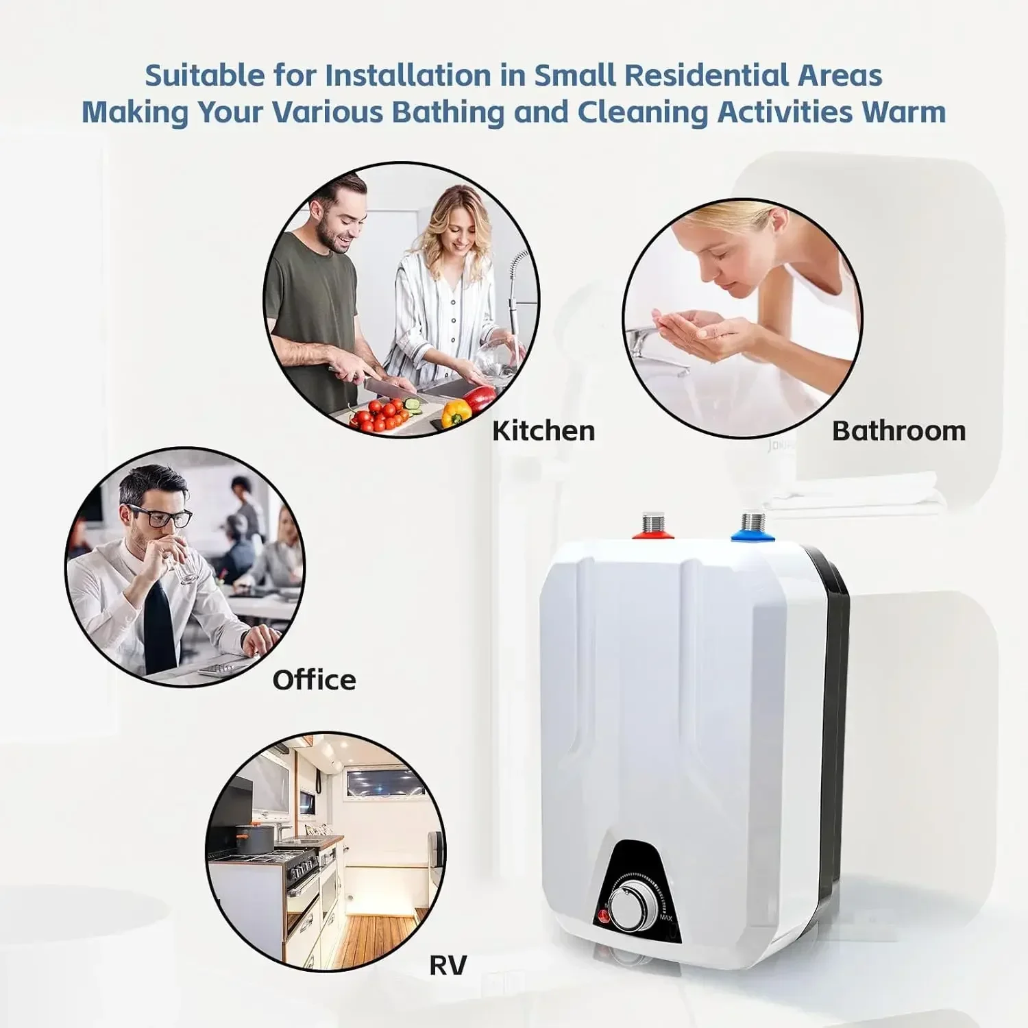 Kitchen Appliances In White - 110V 1500W Instant Mini Hot Water