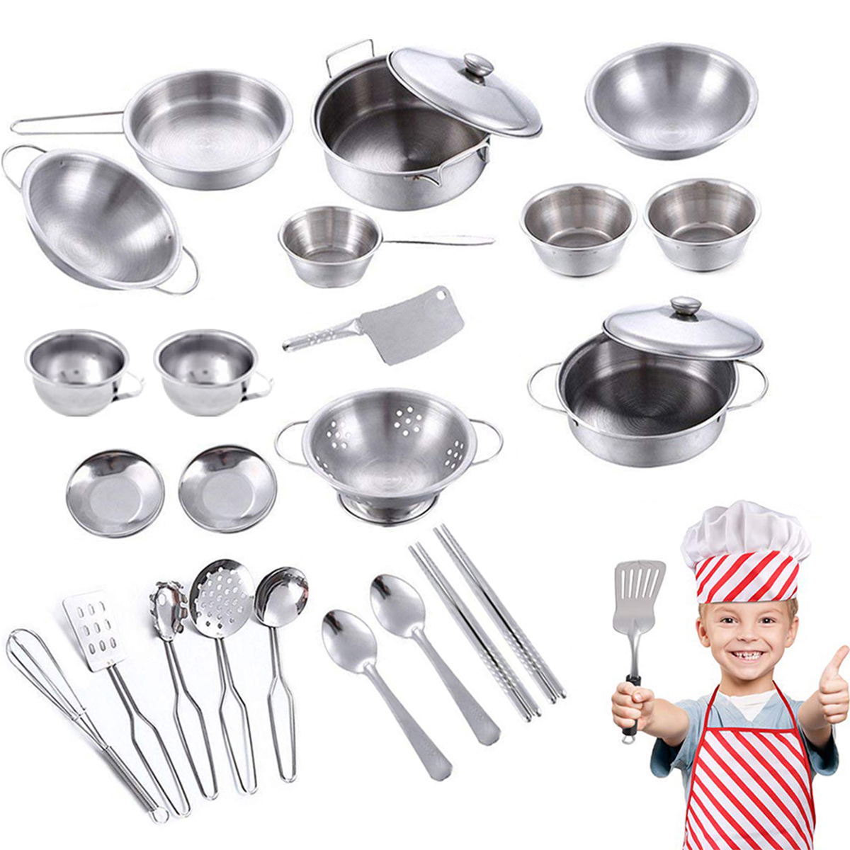 Kitchen Appliances Toys - 25PCS Kitchen Set Pretend Play Simulated