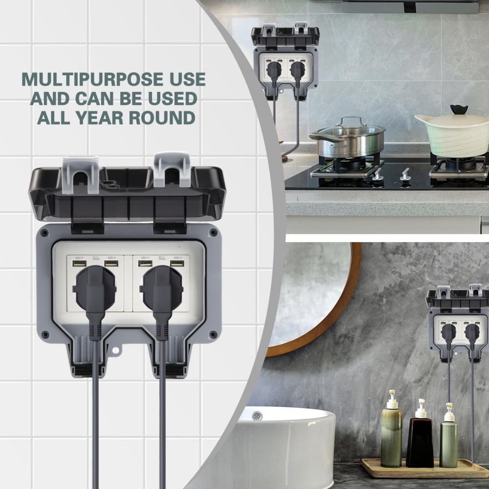 EIOMR USB Outdoor Waterproof S - Kitchen Appliances Uk のレビューと価格