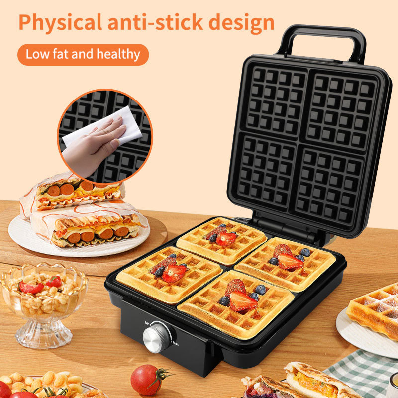 Reemix 4-Slice Belgian Mini Wa - Waffle Iron Belgian のレビューと価格