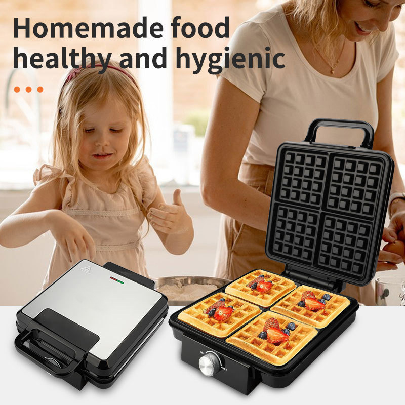 Reemix 4-Slice Belgian Mini Wa - Waffle Iron Belgian のレビューと価格