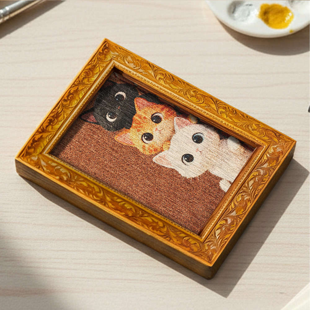 Cute Peeping Cat Wooden Fridge - Kitchen Appliances In White のレビューと価格