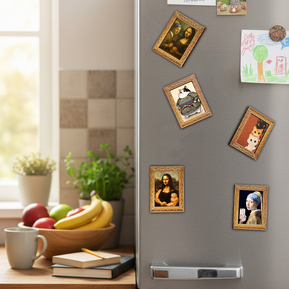 Cute Peeping Cat Wooden Fridge - Kitchen Appliances In White のレビューと価格