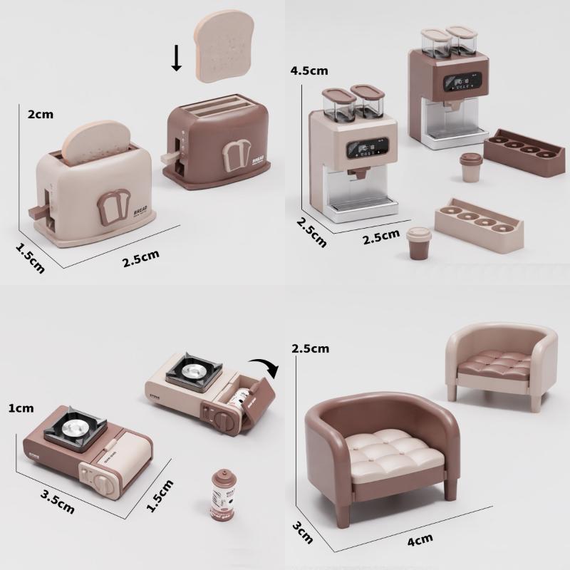 112 Scale Modern Dollhouse Mic - Kitchen Appliances Toys のレビューと価格
