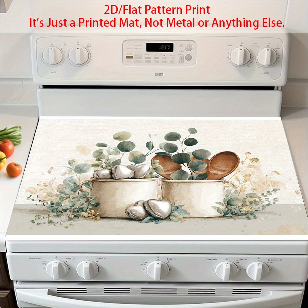 1pc Eucalyptus Watercolor Stil - Kitchen Appliances Green のレビューと価格