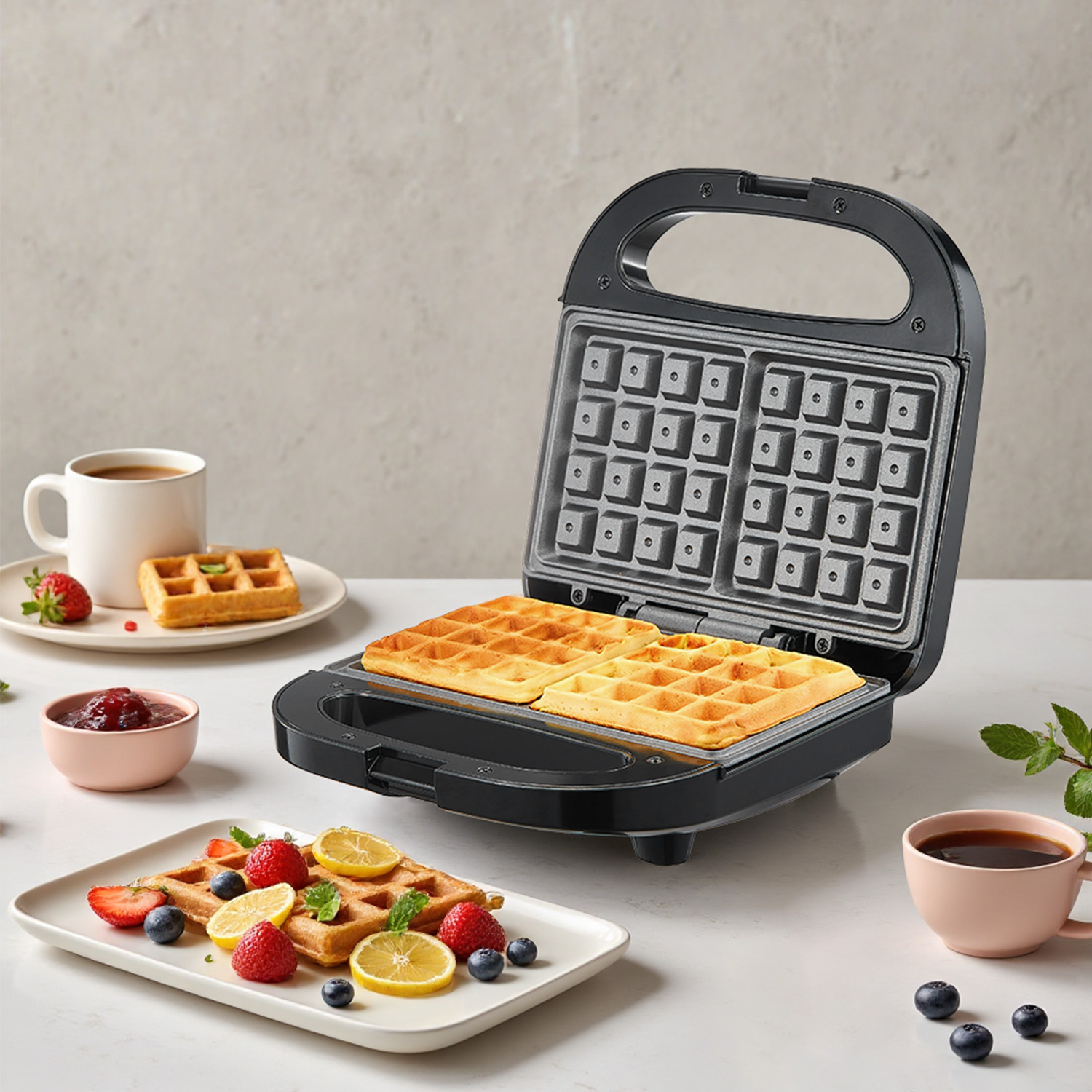 2-Slice Belgian Waffle Maker,  - Waffle Iron Belgian のレビューと価格