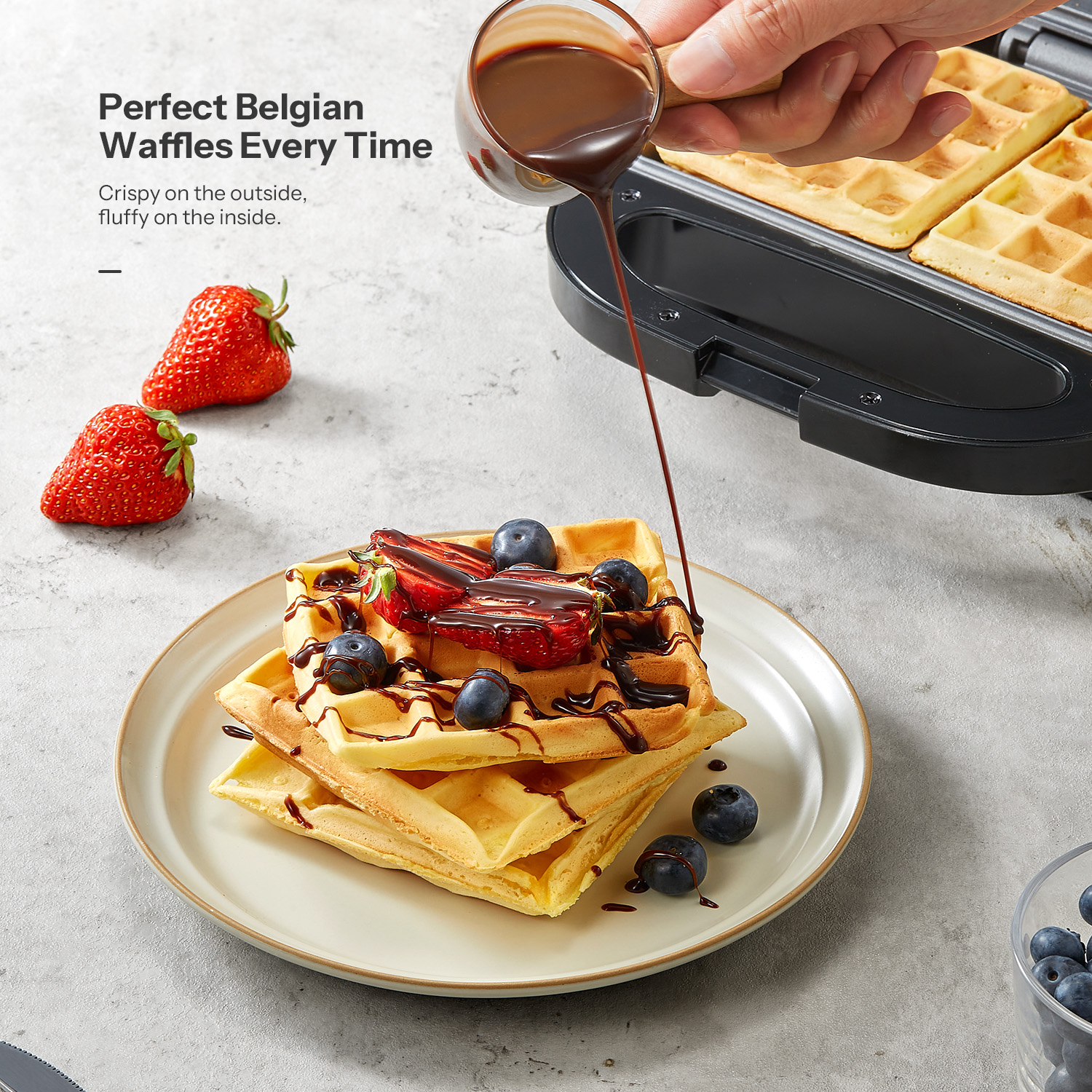 2-Slice Belgian Waffle Maker,  - Waffle Iron Belgian のレビューと価格