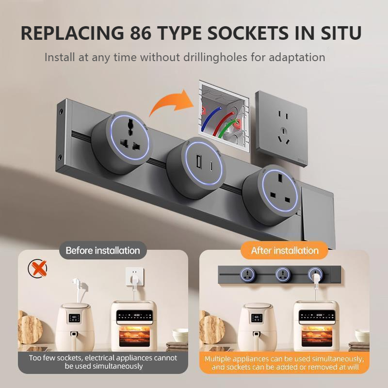 Track Socket With Switch High- - Kitchen Appliances Uk のレビューと価格