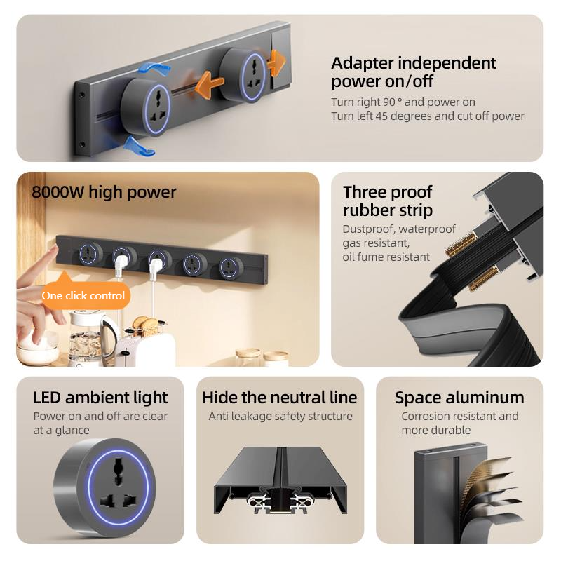 Track Socket With Switch High- - Kitchen Appliances Uk のレビューと価格