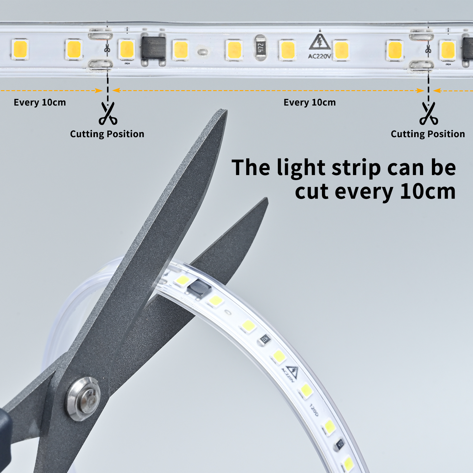 220V Waterproof LED Strip Ligh - Kitchen Appliances In White のレビューと価格