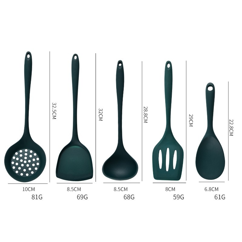 5Pcs Food Grade Silicone Kitch - Kitchen Appliances Green のレビューと価格