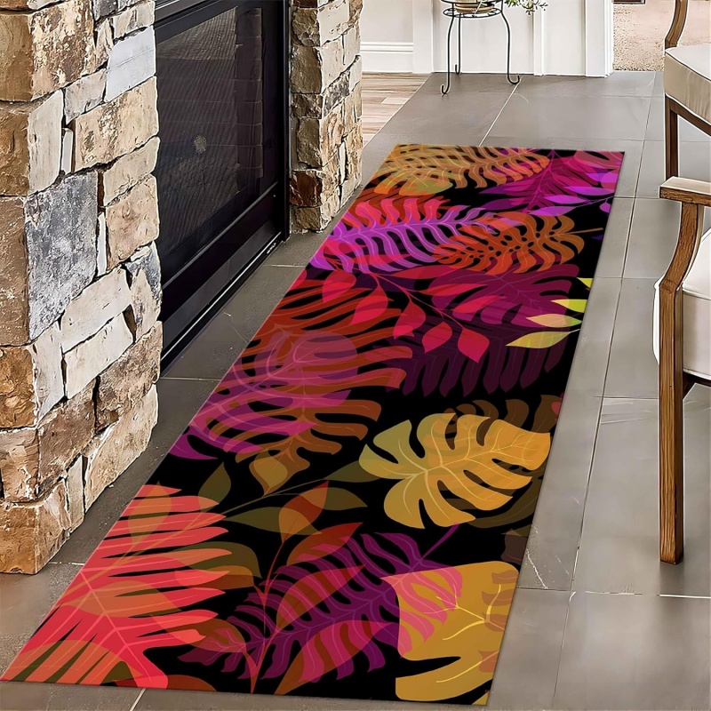 Tropical Leaves Print Runner R - Kitchen Appliances Green のレビューと価格