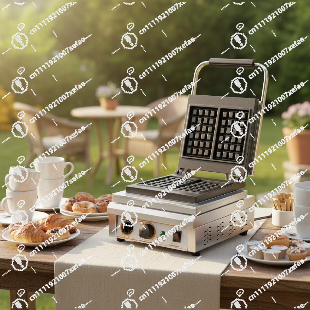 Commercial Waffle Bread Maker  - Waffle Iron Belgian のレビューと価格