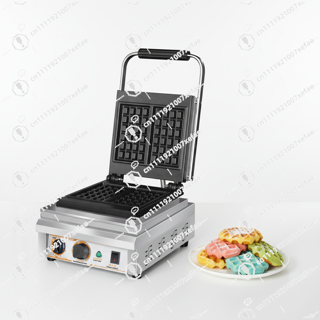 Commercial Waffle Bread Maker  - Waffle Iron Belgian のレビューと価格