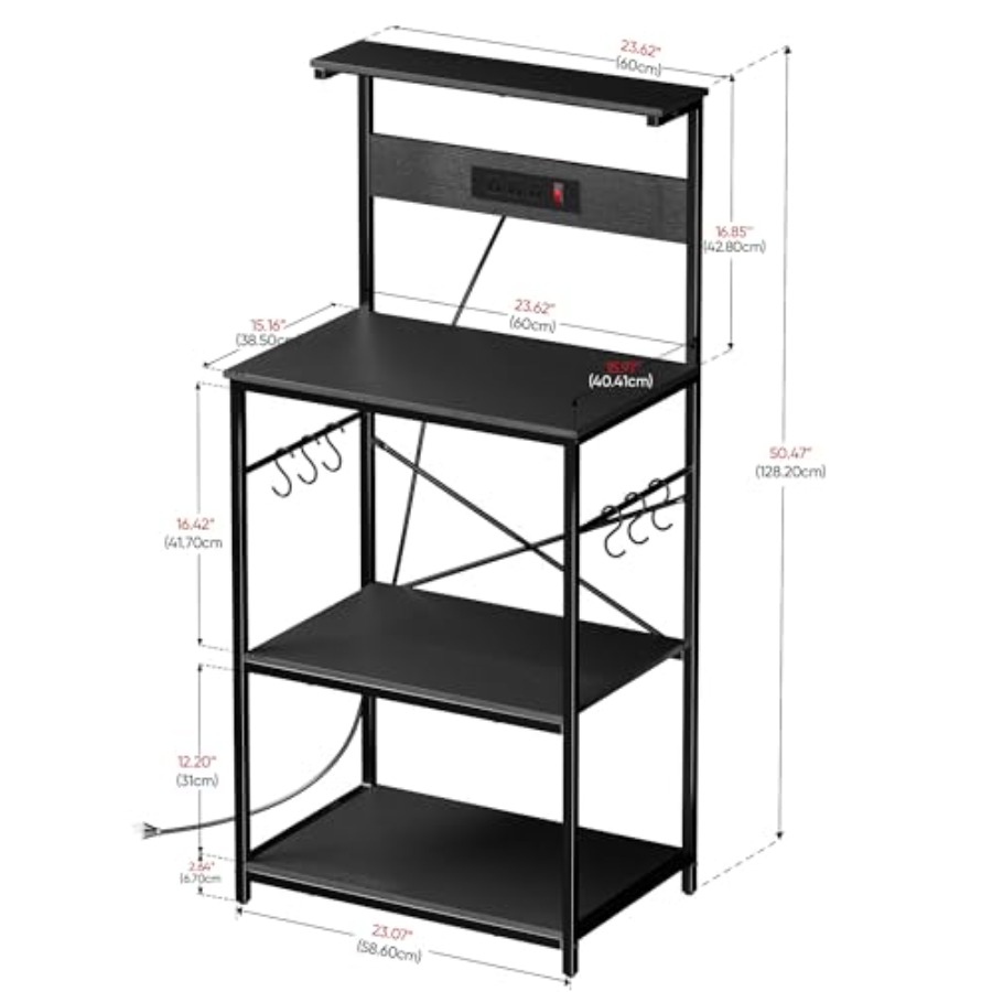 Kitchen bakers rack with power - Kitchen Appliances Outlet のレビューと価格