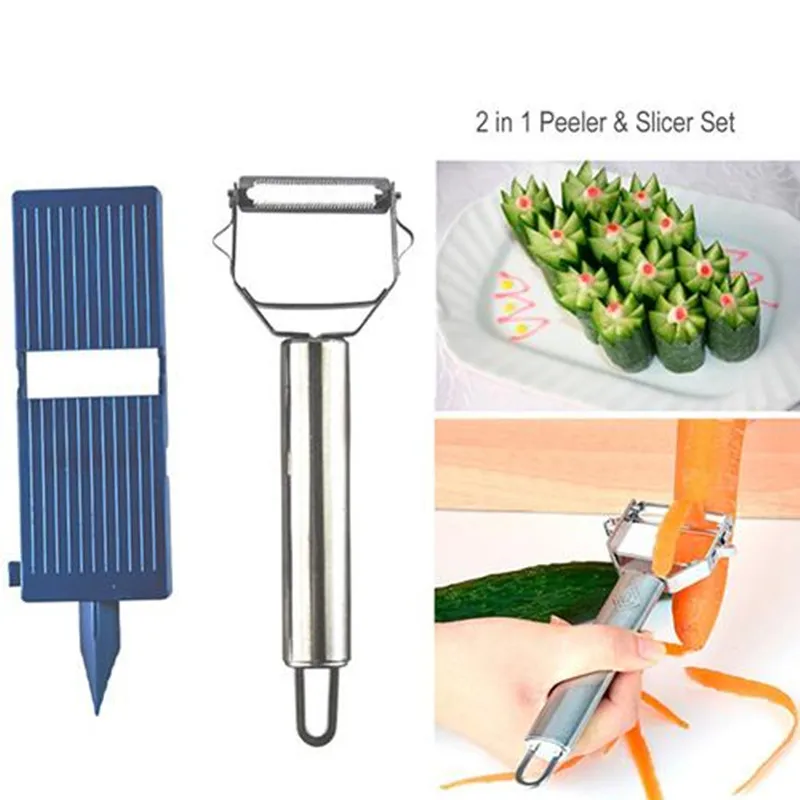 2 in 1 Peeler Slicer Set Kitch - Kitchen Appliances Japan のレビューと価格