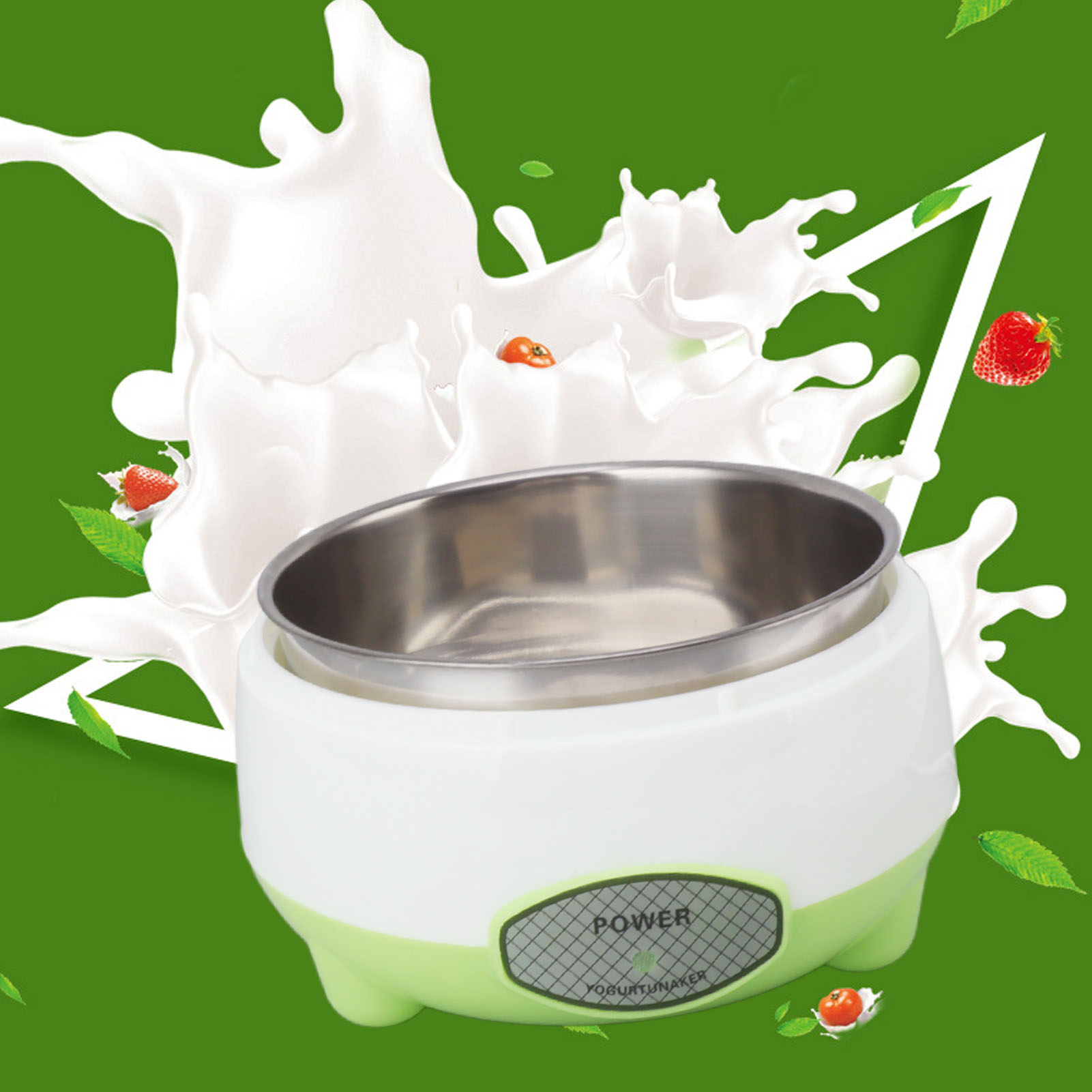 Compact Stainless Steel Yogurt - Kitchen Appliances Green のレビューと価格