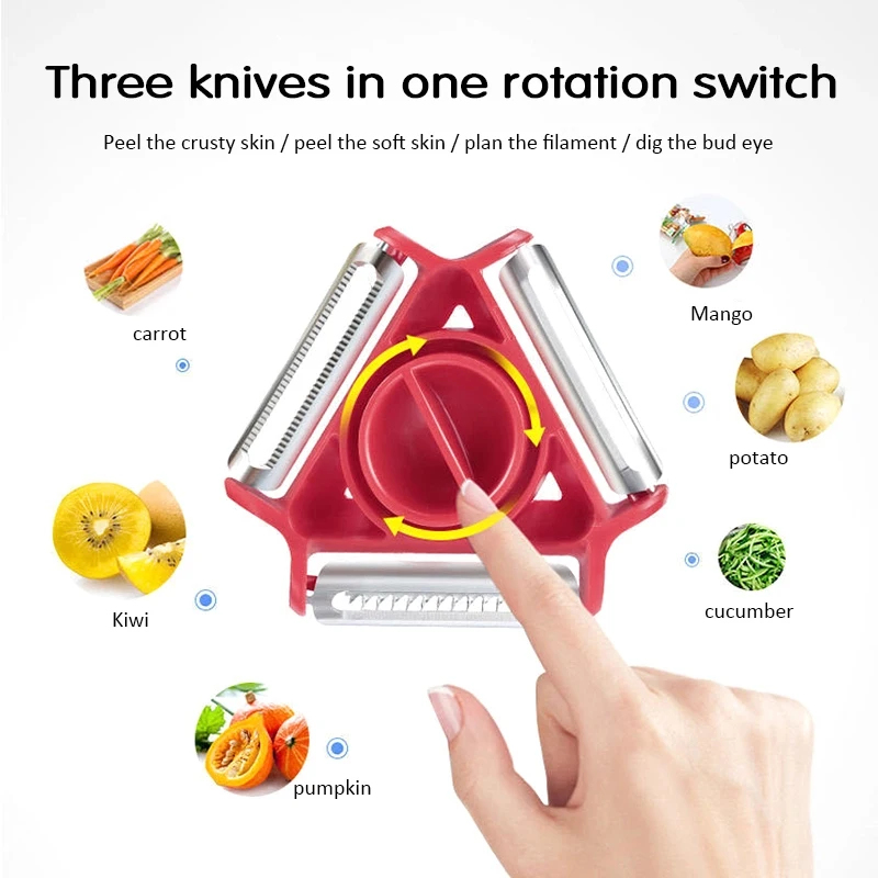 1/3PCS 3in1 Magic Trio Peeler  - Kitchen Appliances Japan のレビューと価格